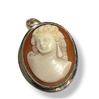 Broche Mandile 1922 Femme Cammei  in Argent Conchiglia 2MSPCM50